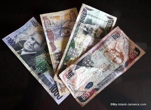 where is jamaican money printed - 1000 500 100 and 50 bills
